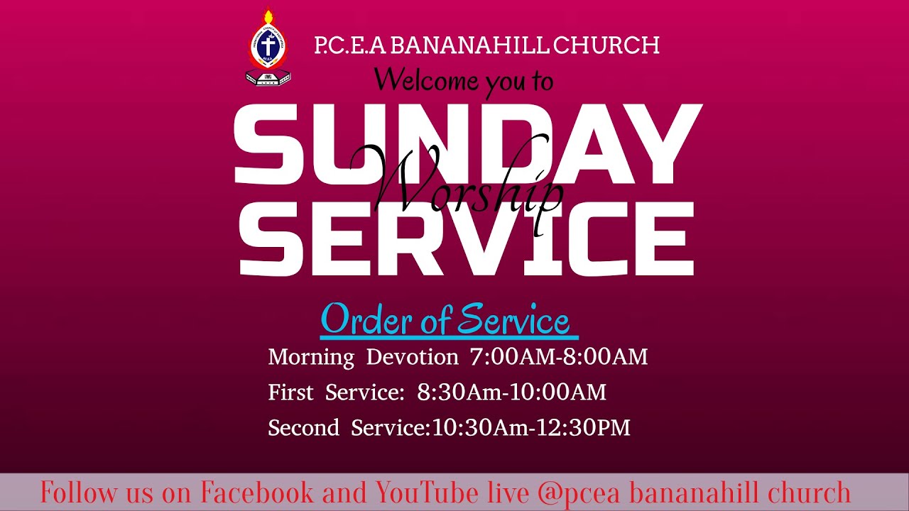 SUNDAY WORSHIP  SERVICE  18TH JAN 2026.