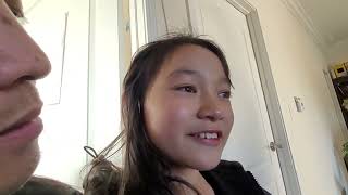 2022 06 17 182510 Annabel Voluntarily Sat On Dads Lap While Describing Her Fun Swim Practice.