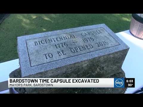 50-year-old time capsule excavated in Bardstown