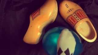 Balloon With Rubber Gloves,Feet And Wooden Shoes Asmr