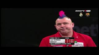 Famous 3) Michael van Gerwen vs Peter Wright Betway Premier League London 2017.05.18 Döntő Final Wealth