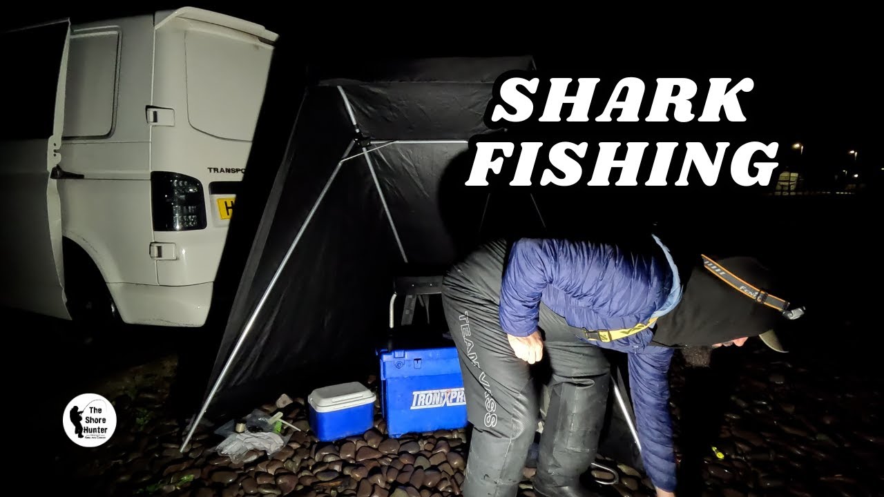 Шторм Хенк, ловля акул с берега