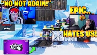 Streamers React To New Boombox Ruining Tournaments In Fortnite Fortnite Stream Highlights