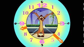 Nickelodeon 1993 menu bumper example - Clock (The Lion King's Timon & Pumbaa)