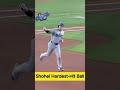 Shohei Ohtani hit a ball so hard it shot off his bat at about 120 mph#dodgers #shoheiohtani #shorts