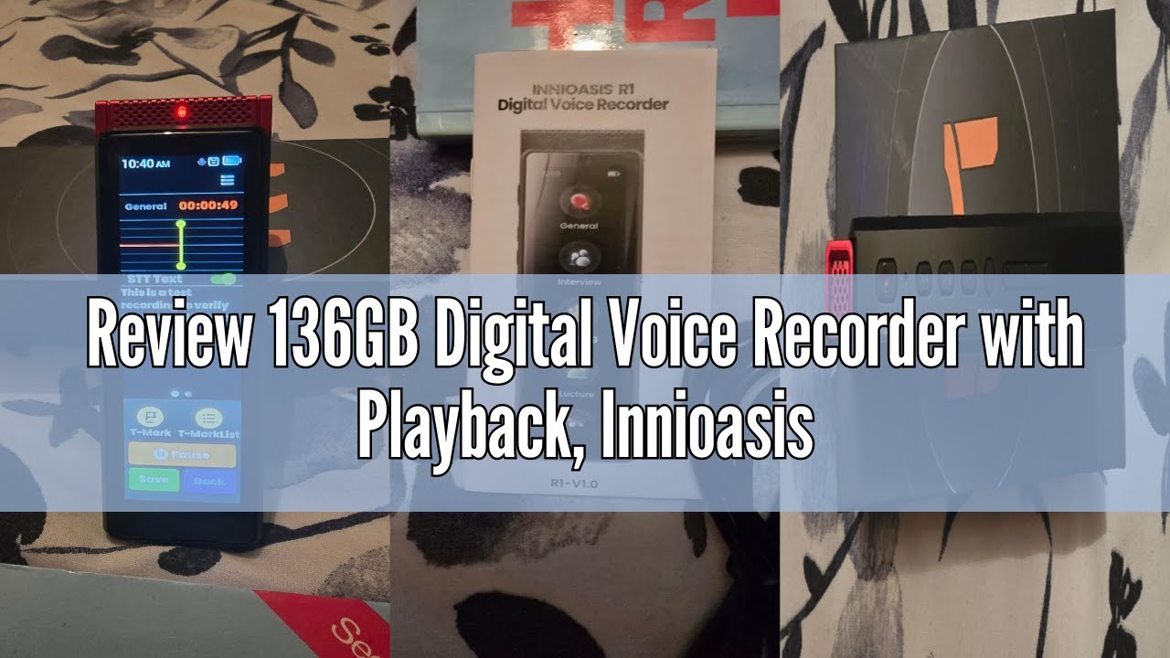 Review 136GB Digital Voice Recorder with Playback, Innioasis R1 Full ...