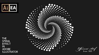 How to make doted spiral in adobe illustrator | illustrator distort & transform | Adobe Illustrator