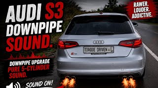 This Audi S3 Sounds Insane After A Downpipe Upgrade