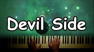 Video thumbnail of "Devil Side by Foxes on the piano with lyrics"