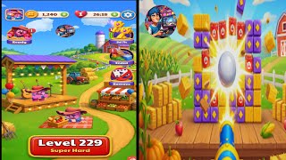 Stack smash block 3D puzzle level 229  super hard level solution for gameplay 