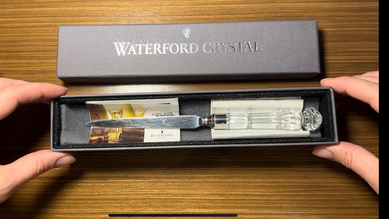Vintage ASMR 🤫 No Talking 💎 Waterford Crystal 💎 Letter Opener ✉️