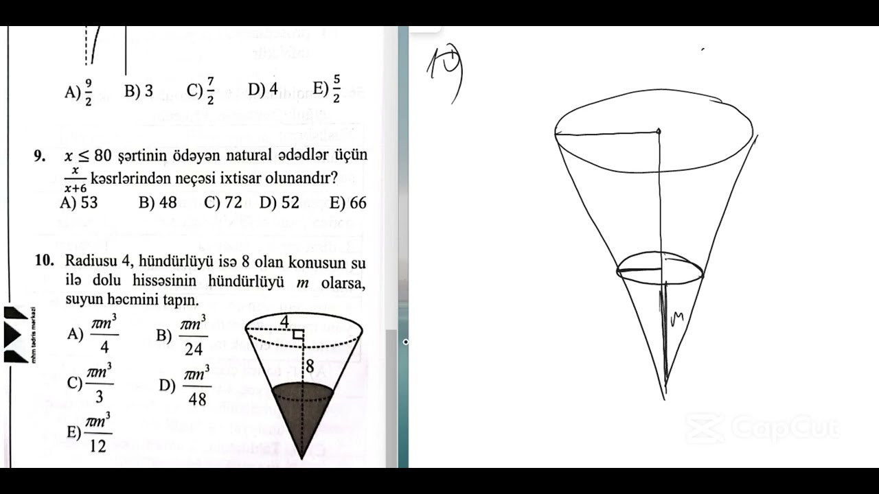 100 bal sinaq 3 MHM#miq #sertifikasiya #riyaziyyat #trigonometri #olimpiada #dim #arti