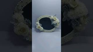 Engagement ring serving platter decoration ideas | Wedding mirror plate decoration ideas