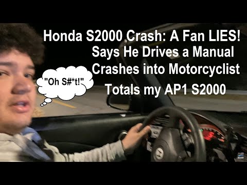 Honda S2000 Crash: Fan Lies, Says He Drives Stick, Crashes in 420 Yards! Newly Restored S2000 Wreck!