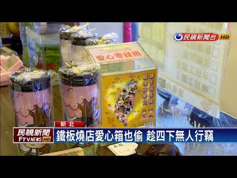 愛心箱也偷! 平頭男趁四下無人行竊－民視新聞