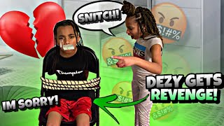 DEZY GETS REVENGE ON KD FOR SNITCHING😈!! ( Kids Skits )