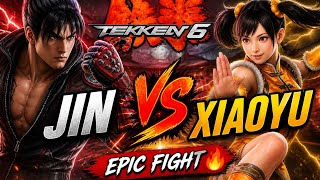 Jin vs Xiaoyu Epic Fight 🔥 | Tekken 6 Gameplay #shorts #tekken 