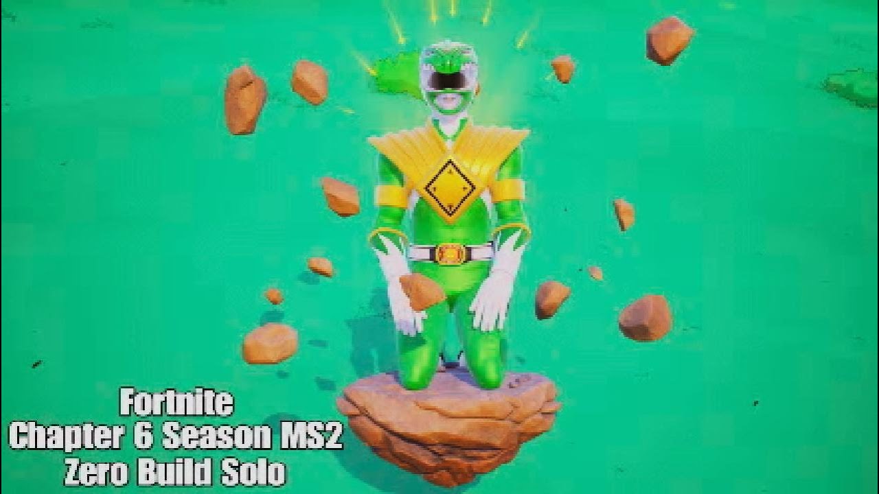 Go Go Green Ranger - Fortnite Chapter 6 Springfield Season Zero Build Solo