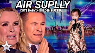 CUTE BABY All the judges cried hearing the song Tank Air Suplly | American 2024