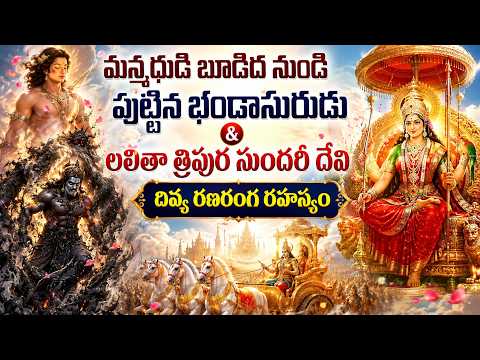 మన్మథుడి బూడిద నుండి పుట్టిన భండాసురుడు & లలితా త్రిపుర సుందరీ దేవి దివ్య రణరంగ రహస్యం