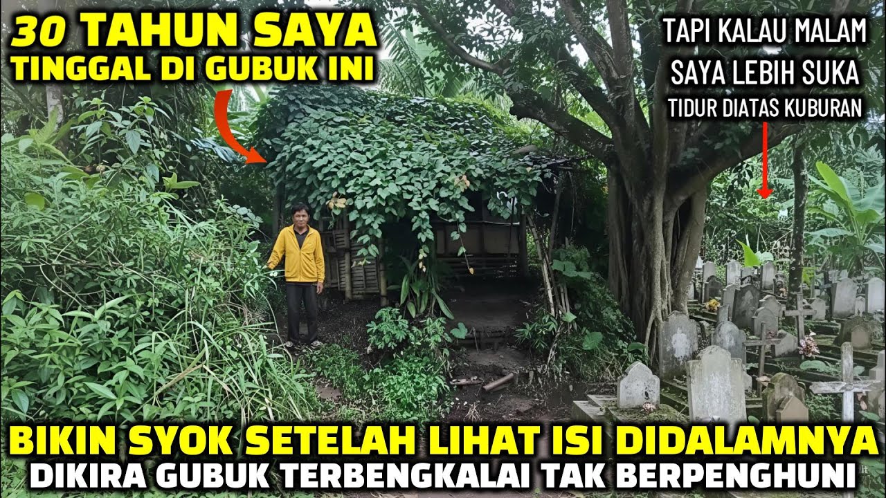 Невозможно поверить, как этот человек может жить в бамбуковой хижине, но спать на могиле.