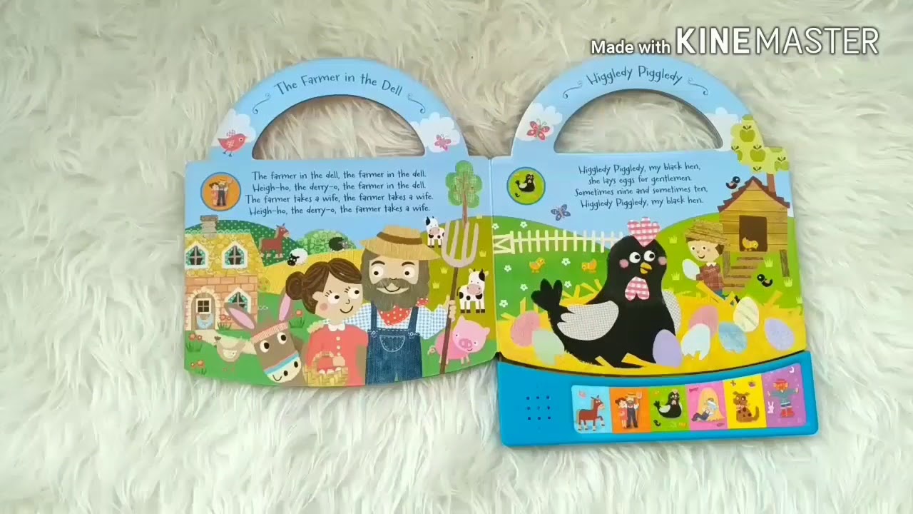 Farmyard Nursery Rhymes Songs Board Book (6 melodies) YouTube