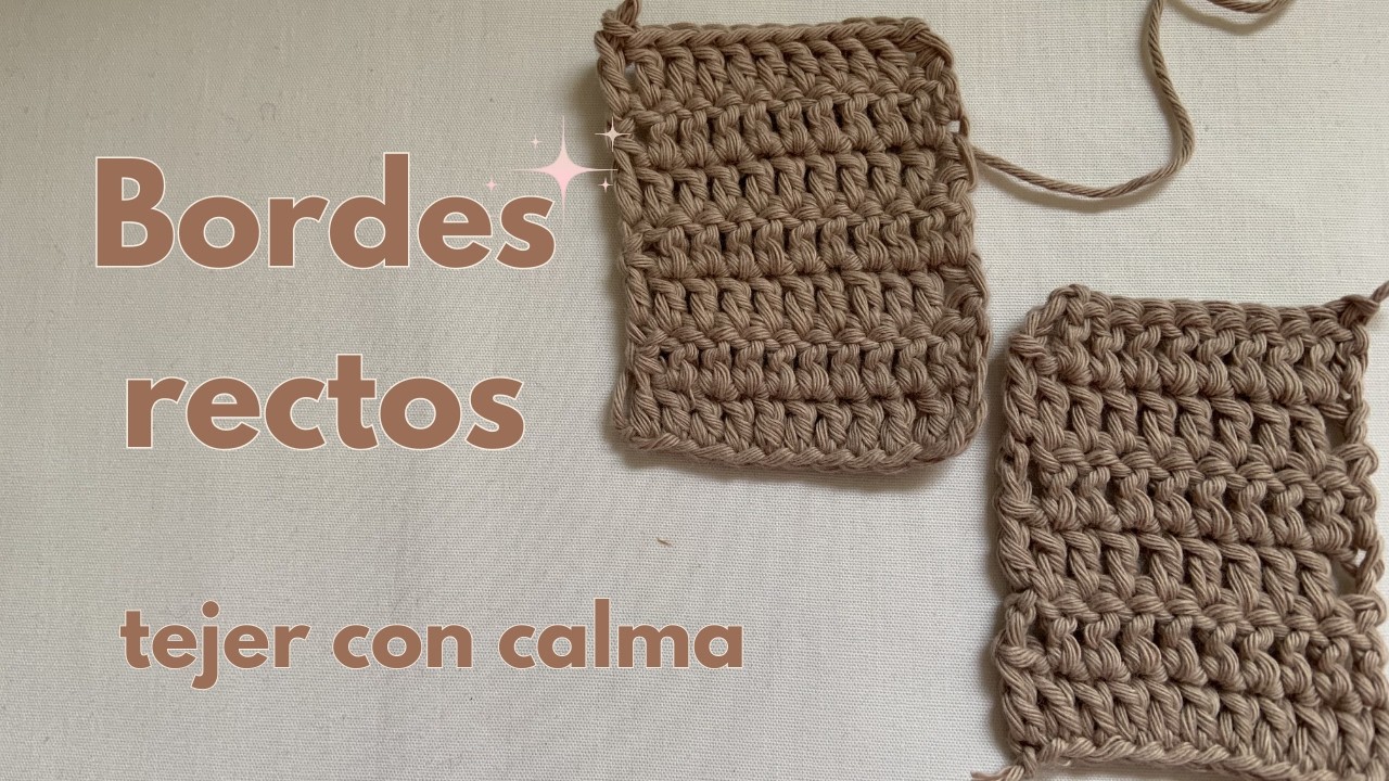 Cómo hacer que los bordes del crochet queden rectos | Truco fácil sin 3 cadenas