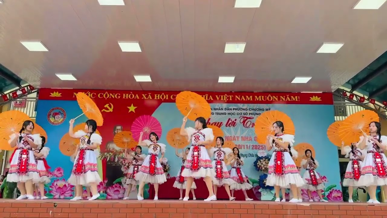 Tiết mục văn nghệ chi đội 9A1 - Trường THCS phụng châu chào mừng ngày nhà giáo Việt Nam 20-11.￼￼￼