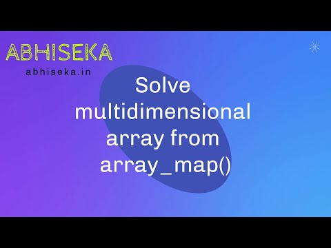 How to solve PHP multidimensional array from array_map()