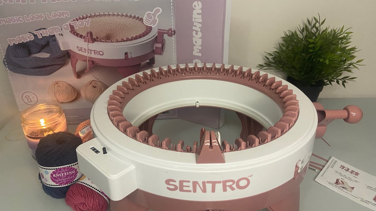 Sentro Knitting Machine 48 Needles Round Loom Knitting Rotating Or Flat  Panel