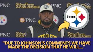 URGENT! TOMLIN MAKES DECISION ABOUT DIONTAE JOHNSON'S FUTURE IN THE STEELERS! STEELERS NEWS