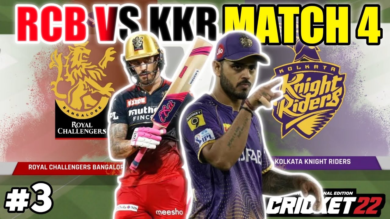 RCB VS KKR TATA IPL FULL HIGHLIGHT MATCH | RCB VS KKR IPL IN CRICKET 22 ...