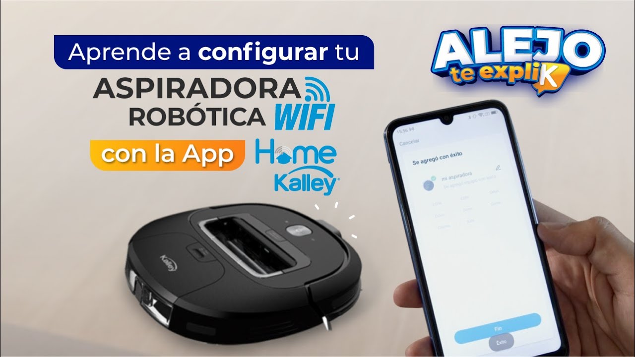 Aprende a configurar tu aspiradora Robótica Wifi - YouTube