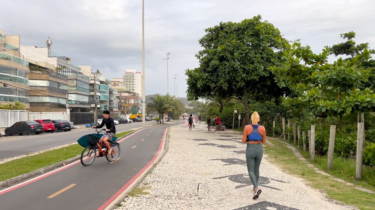 Walking Along the Barra da Tijuca Beachfront | Rio de Janeiro, Brazil 【4K】2024