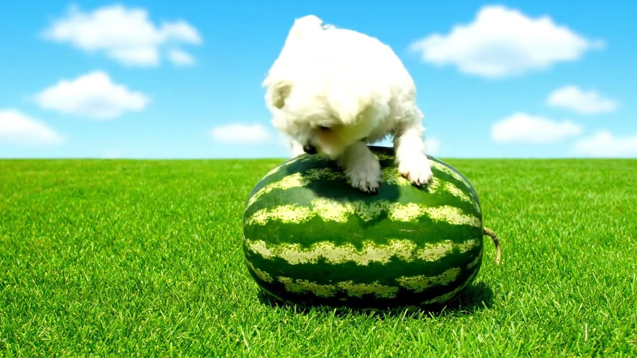 Dog and watermelon 🍉