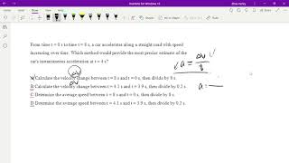 AP Physics 1 Unit 1 Practice Problem 5