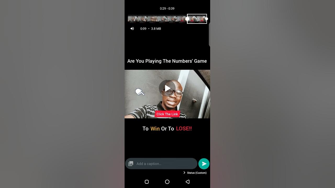 How to Upload Videos To Your WhatsApp Status Longer than 30 Secs - YouTube