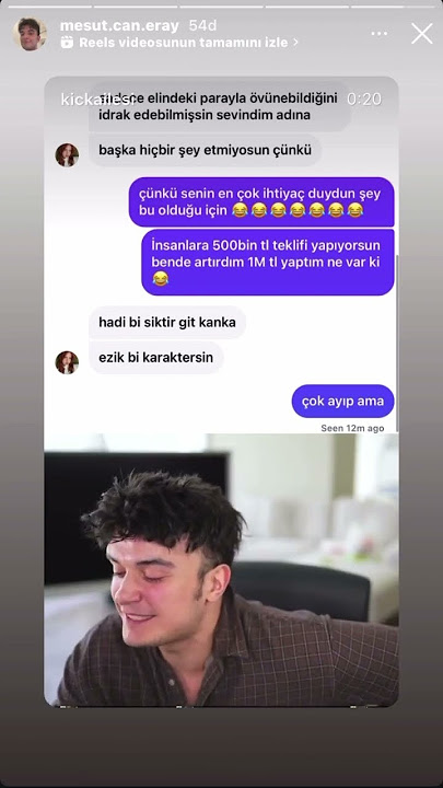 Instagram - Sıla Ertaş Mesud Can Eray kavgası.