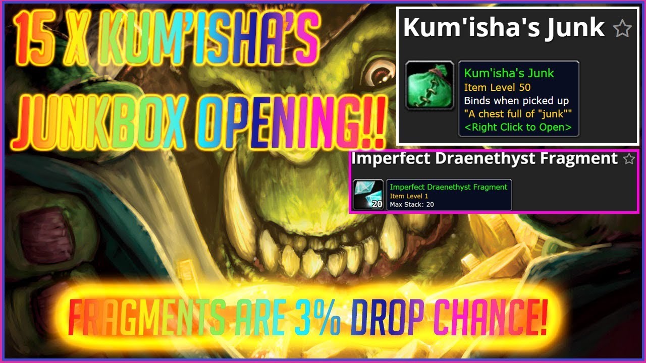 Classic WoW Opening 15 Kum'isha's Junk Boxes! 3 Drop Chance