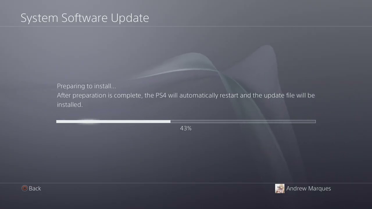 PS4 Update 12.00 To System Software 12.02