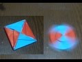 [진진종이접기]장난감 딱지팽이 종이접기 5번째 방법 - 색종이로 팽이종이접는방법 ~! Origami Spinning Top