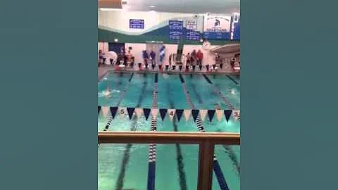 Chris Swank swims 200 IM (senior night)