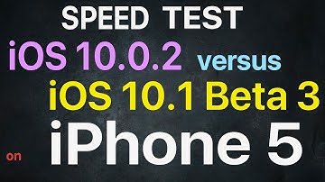 iPhone 5 : iOS 10.0.2 vs iOS 10.1 Beta 3 / Public Beta 3 Speed Test / Performance Test Build # 14B71