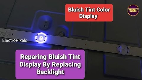 How to Fix LG LED TV LG-32LJ510U Blue Screen or Blue Tint Display issue Problem Solution Easy Fix