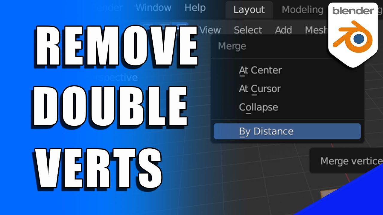 How to Merge Vertices, Edges and Faces in Blender