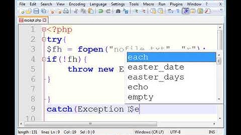 PHP Error and Exception Handling In Urdu