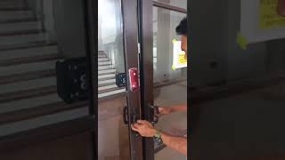 Wegaplas Sliding door digitally lock