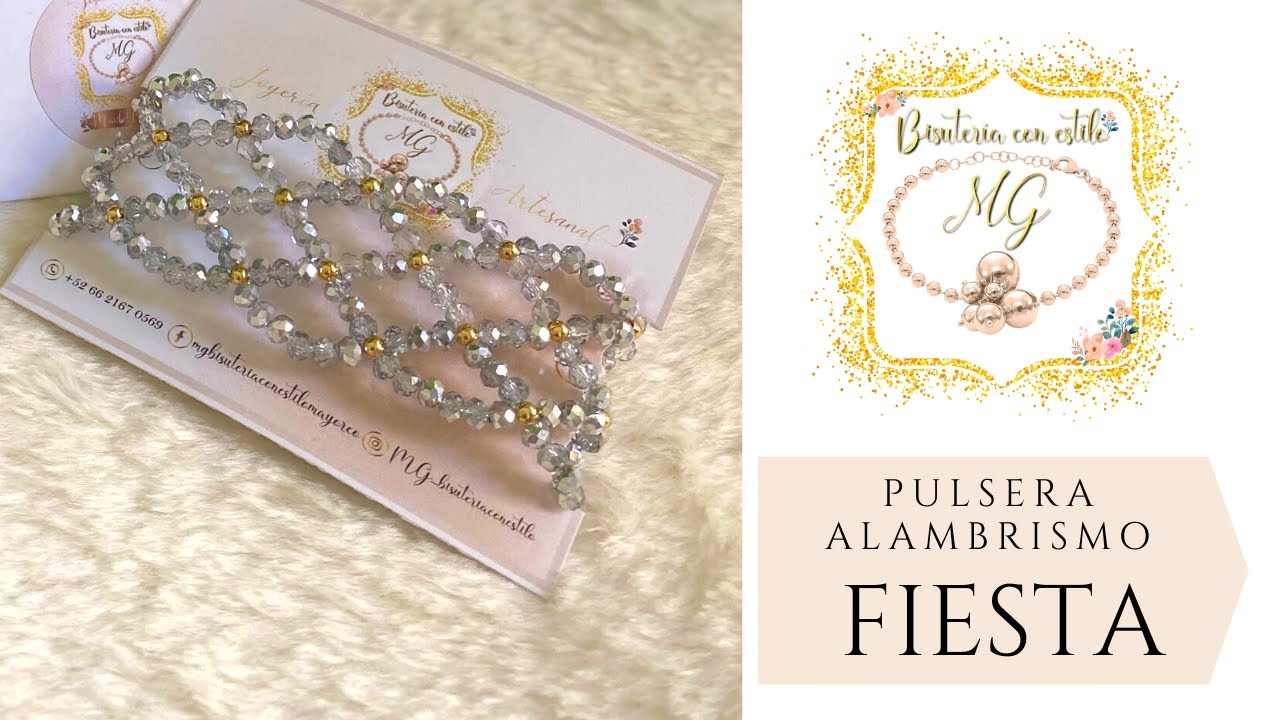 PULSERA DE FIESTA 💝📢| Pulsera de ELASTICO Y CRISTALES 💎