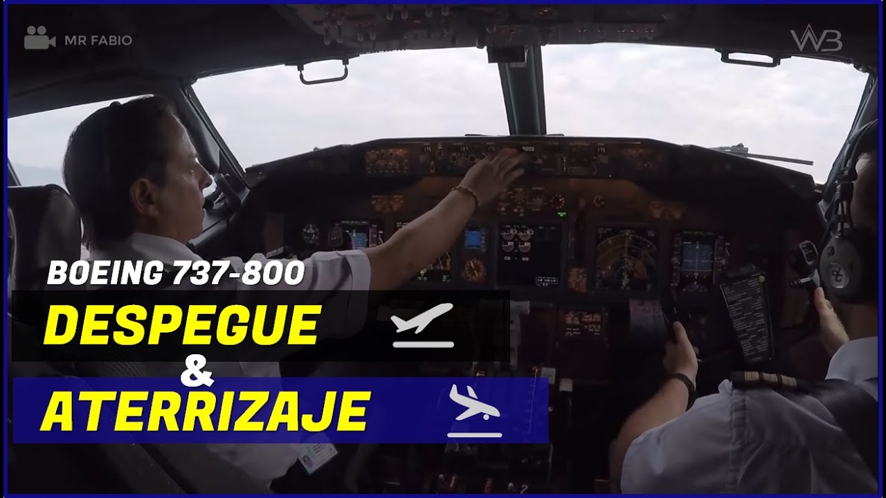 Así es el despegue y aterrizaje Vista de cabina Avión Boeing 737800 YouTube Así es el despegue y aterrizaje Vista de cabina Avión Boeing 737800 YouTube