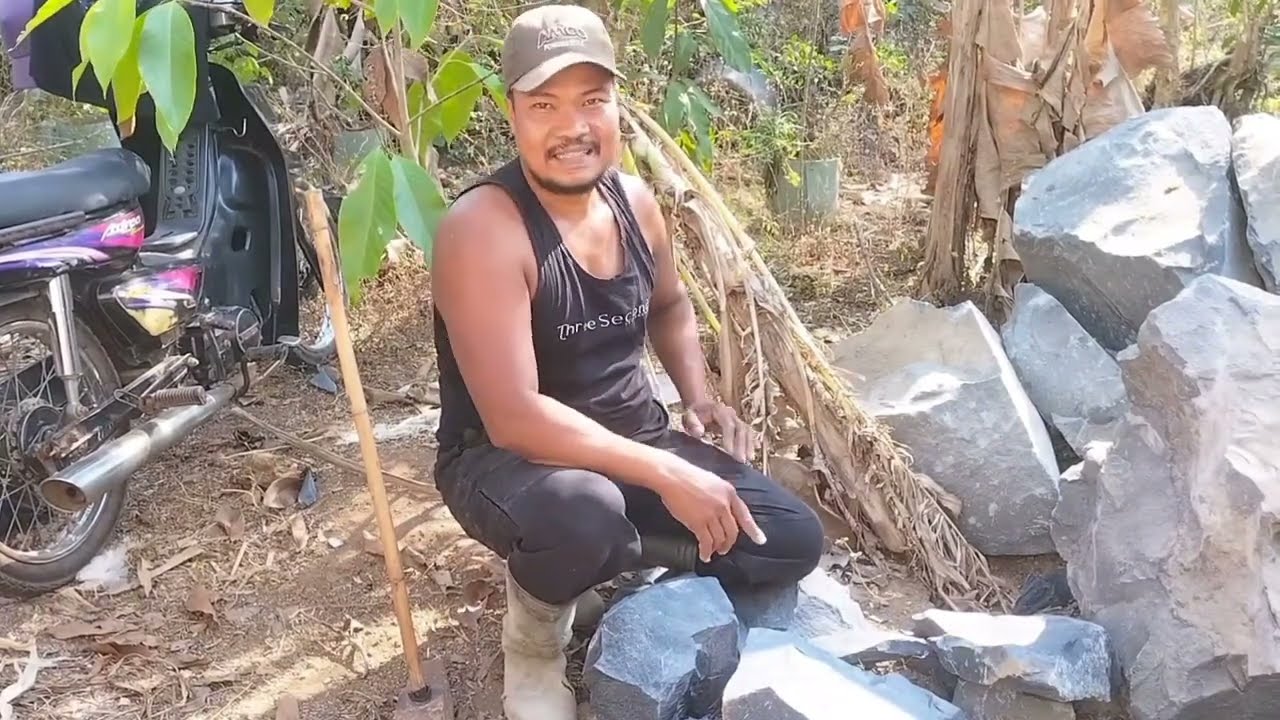 berkah barokah, kerja belah batu